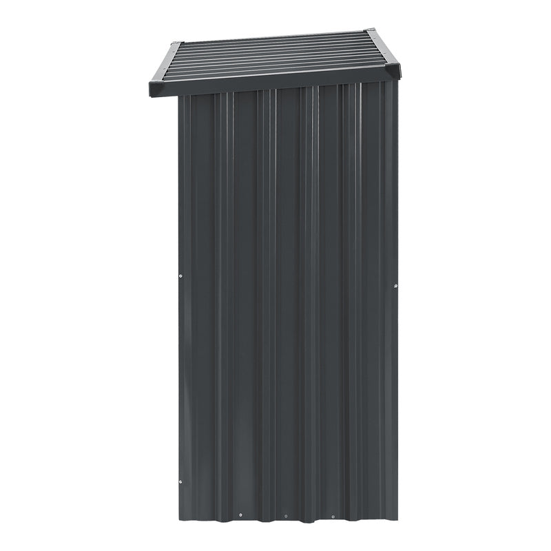 Houtopslagrek – Houtrek – Houtberging – Haardhoutrek – Brandhoutrek – Stalen Constructie – Weerbestendig Antraciet 155x45x157 cm