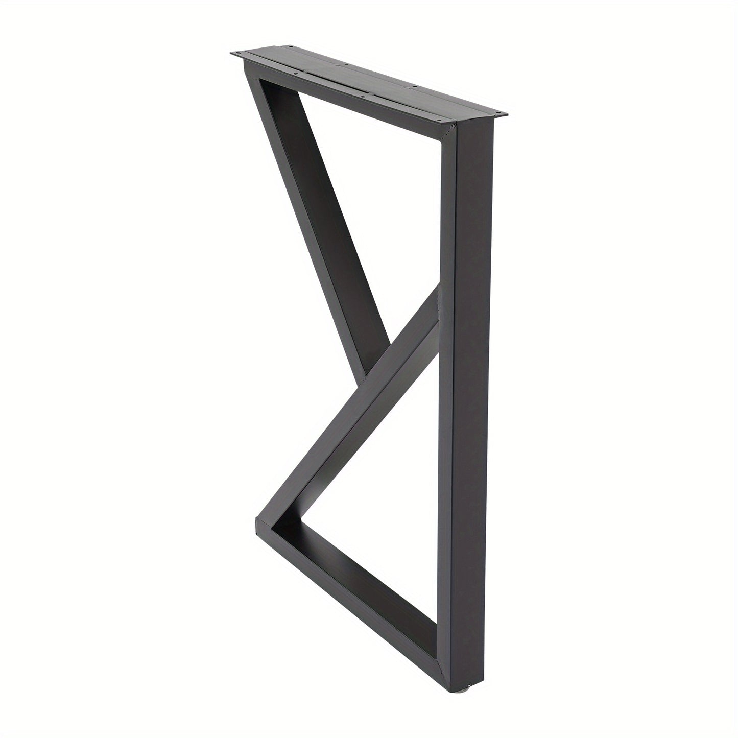 Tafelpoten – Meubelpoten – Tafelpoot Onderstel – Bureaupoten – Zwarte Metalen Poten – Industrieel Design – K-Vorm – 71 cm Hoog – Draagvermogen 200 kg