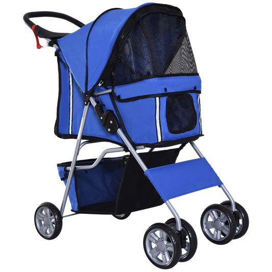 Hondenwagen – Hondenbuggy – Hondentrolley – Wandelwagen – Pet Stroller – All-Terrain Wielen Met Vering – Opvouwbaar Lichtgewicht Met Bekerhouder
