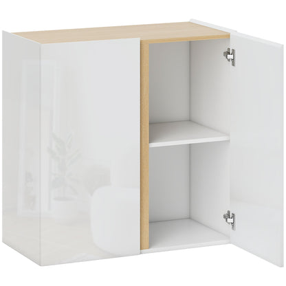 Dressoirkast – Dressoir – Sideboard – Opbergkast – Kabinet – Hoogglans Wit – Soft-Close Deuren – Verstelbare Legplank