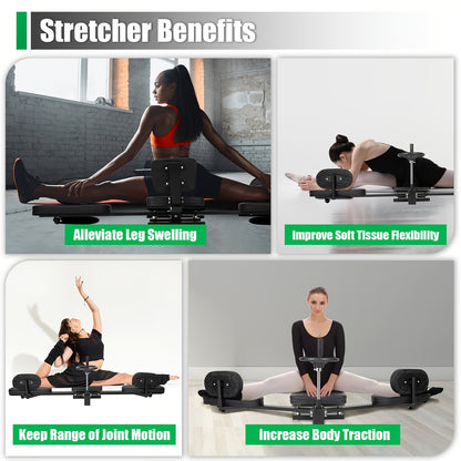 Beenstrekkingsmachine – Beenstretcher – Stretchapparaat – Flexibiliteitstrainer – Spagaattrainer – Verstelbaar Tot 180° – Robuust Stalen Frame Met Antislip