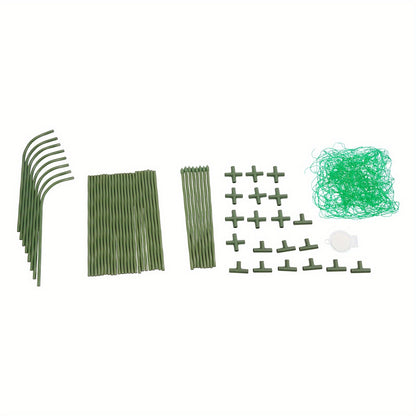 Tuinboog – Rozenboog – Klimboog – Plantenboog – Rankhulp – Stalen Klimtuinboog 120x120 cm – PE-Gecoate Buis – Stevige Poten – Weerbestendig Groen