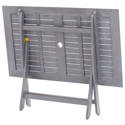 Vidaxl 5/7X Solid Acacia Wooden Garden Set Grey Terrace Set With/Without Armrest