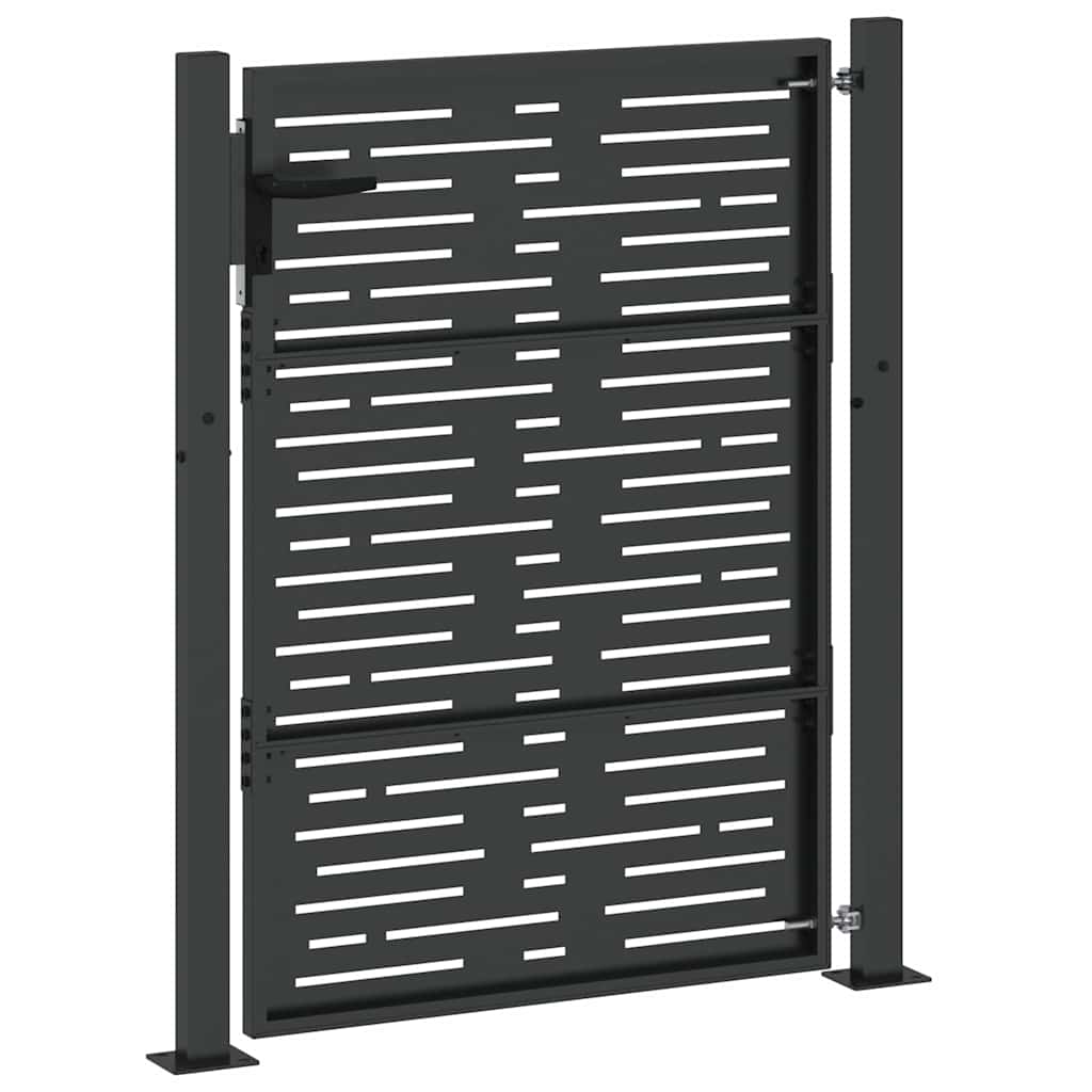 Poort – Tuinpoort – Hekpoort – Schuttingdeur – Toegangshek – Gepoedercoat Staal – Afmetingen 105x125 cm