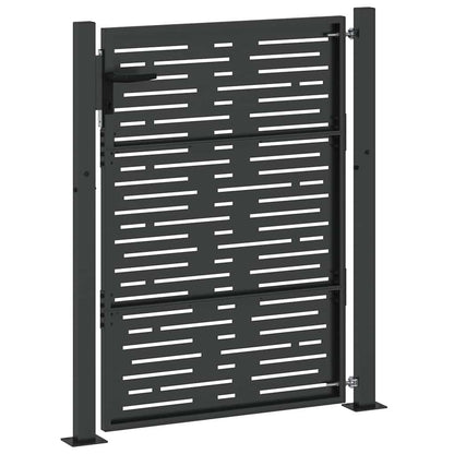 Poort – Tuinpoort – Hekpoort – Schuttingdeur – Toegangshek – Gepoedercoat Staal – Afmetingen 105x125 cm
