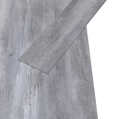 PVC Vloerplanken – Zelfklevend Vloertegels – Vinyl Vloer – Vloersticker – Mat Grijshout – Eenvoudige Installatie – 5,02 m² 2 mm PVC