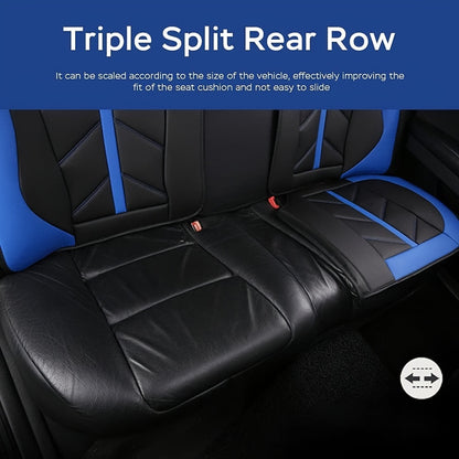 Autostoelhoes – Stoelhoes Auto – Autostoelhoes – Stoelbekleding Auto – Auto Interieur Bescherming – Universele Pasvorm – PU Leer Met Schuimvulling – Comfortabel Voor Alle Seizoenen – Complete Set Voor 5 Zits Auto