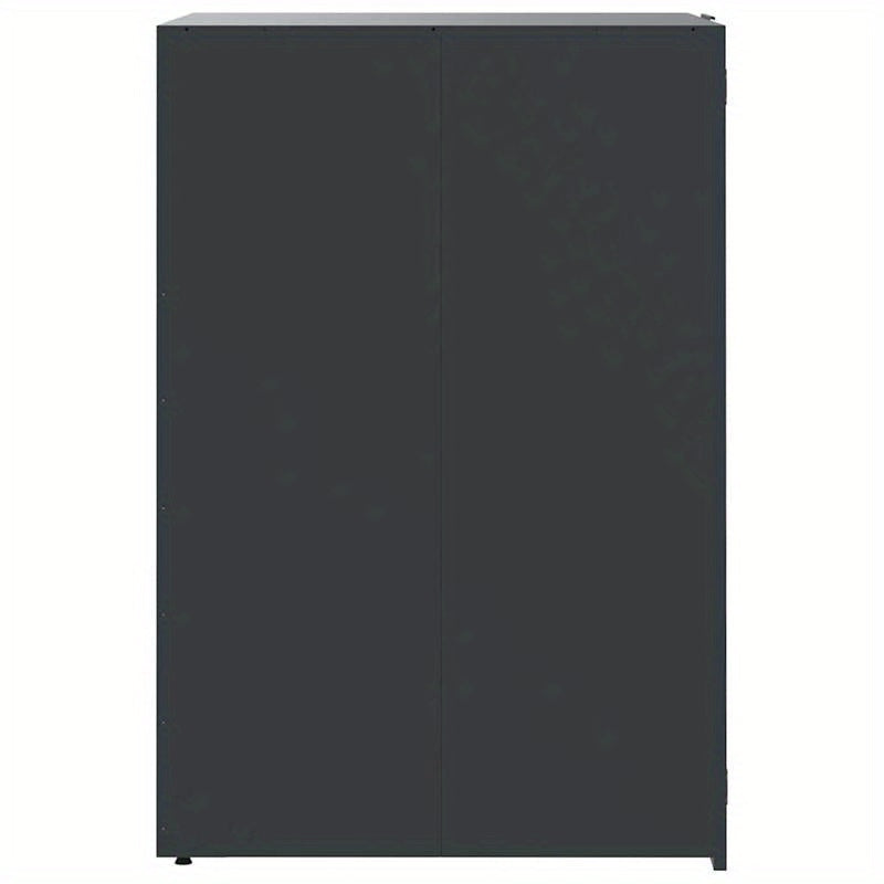 Afvalbak – Prullenbak – Afvalcontainer – Vuilnisbak – Afvalemmer – Stalen Constructie – 1 Ton Capaciteit – Antraciet – 69x79x117 cm