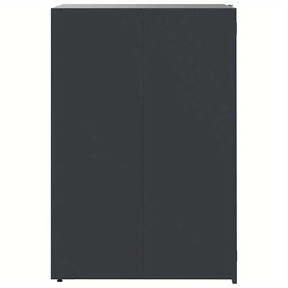 Afvalbak – Prullenbak – Afvalcontainer – Vuilnisbak – Afvalemmer – Stalen Constructie – 1 Ton Capaciteit – Antraciet – 69x79x117 cm