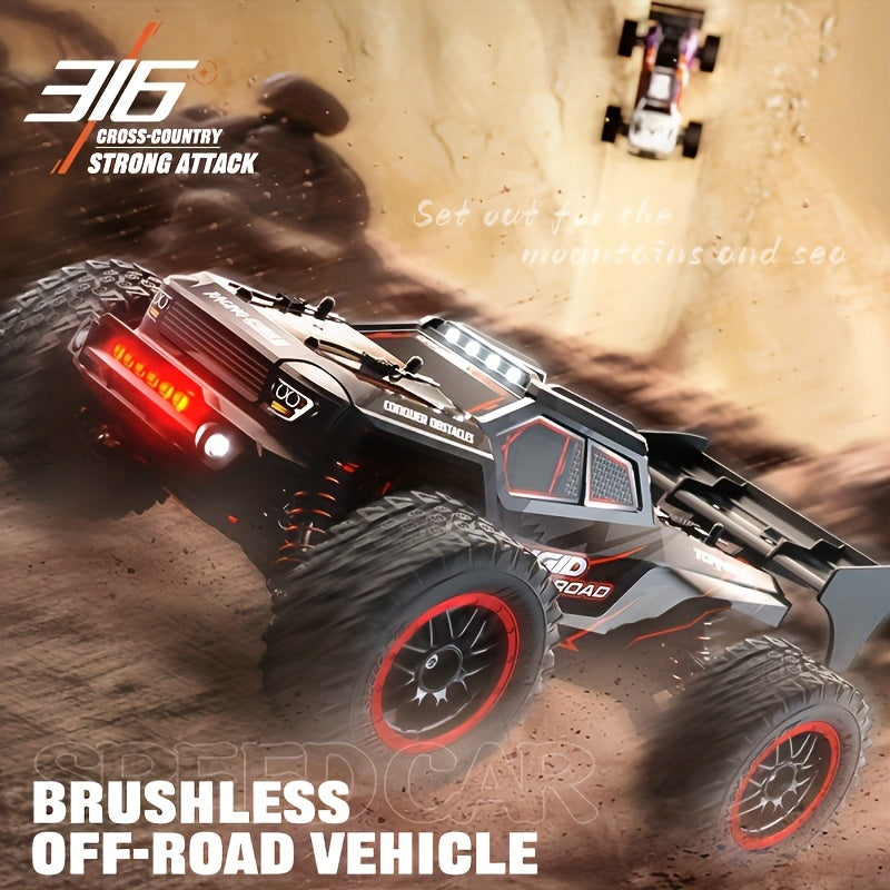RC Auto – Bestuurbare Auto – Afstandsbedienbare Auto – RC SUV – Radiografische Auto – SG316MAX Brushless Motor – Dubbele Batterij & USB Oplaadbaar – Duurzaam Kunststof Chassis