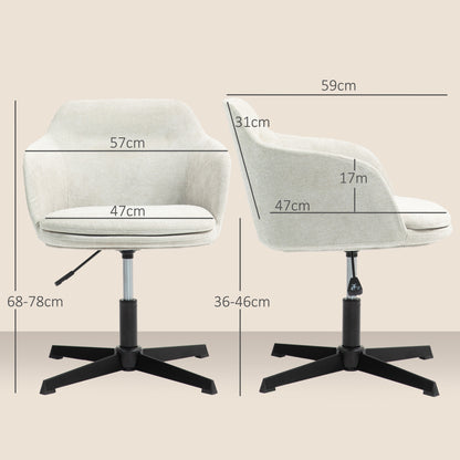 Bureaustoel – Bureaustoel Met Wieltjes – Werkstoel – Zwenkstoel – Bureaukruk – Verstelbare Hoogte 36-46 cm – Max. Draagkracht 120 kg
