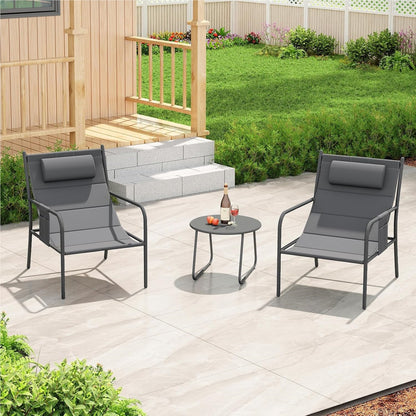 Balkonset – Tuinset – Bistroset – Loungeset – Tuinmeubelen – Ergonomische Stoelen – Stevig Metalen Frame