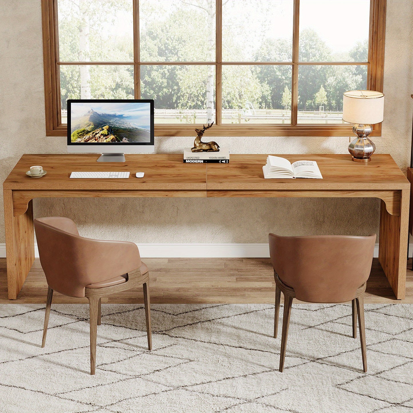 Bureau – Computertafel – Werkplektafel – Kantoorbureau – Schrijftafel – 180x59x75 cm – Duurzaam Gefabriceerd Hout – Ruime Werkplek