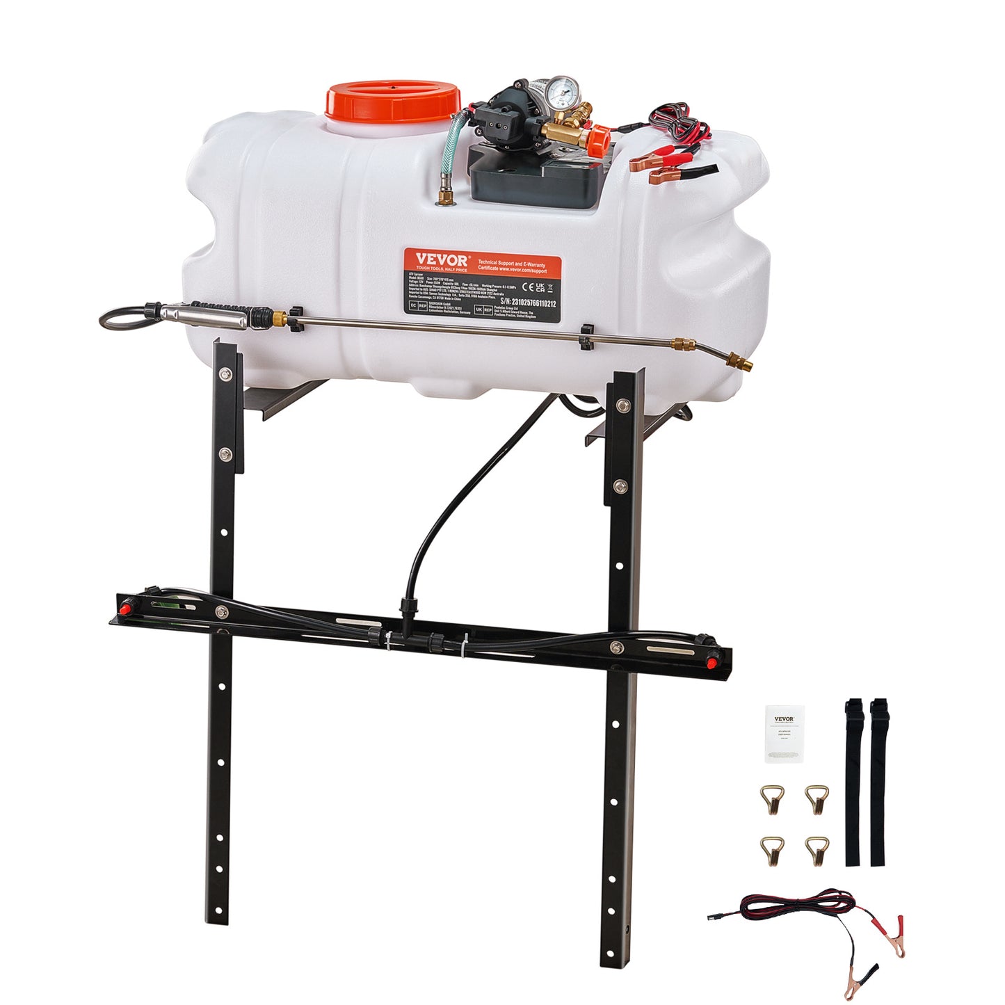 Veldspuit – Rugspuit – Sproeier – Spuitmachine – ATVsproeier – 60 Liter Inhoud – Instelbare Druk 0-72 PSI