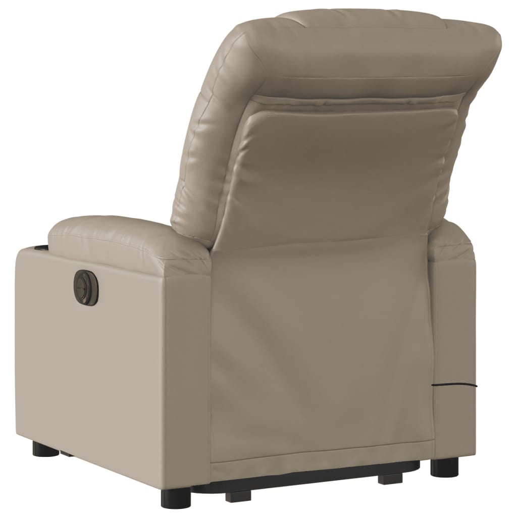 Sta-op stoel – Elektrische relaxfauteuil – Liftstoel – Verstelbare zetel – Elektrische relaxstoel – Elektrisch verstelbaar – Kunstleren bekleding – Liftfunctie met 135° kantelstand