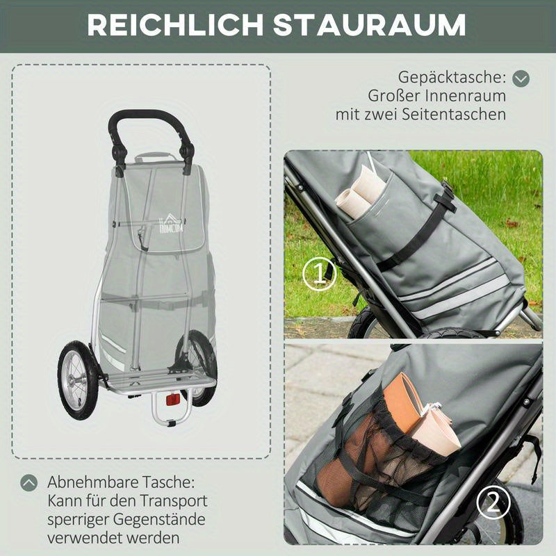 Transportkar Opvouwbare Kar Boodschappenwagen Tuinkar Pakketkar – Extra Grote Laadruimte – Stevig Metaalframe Met All-Terrain EVA Wielen