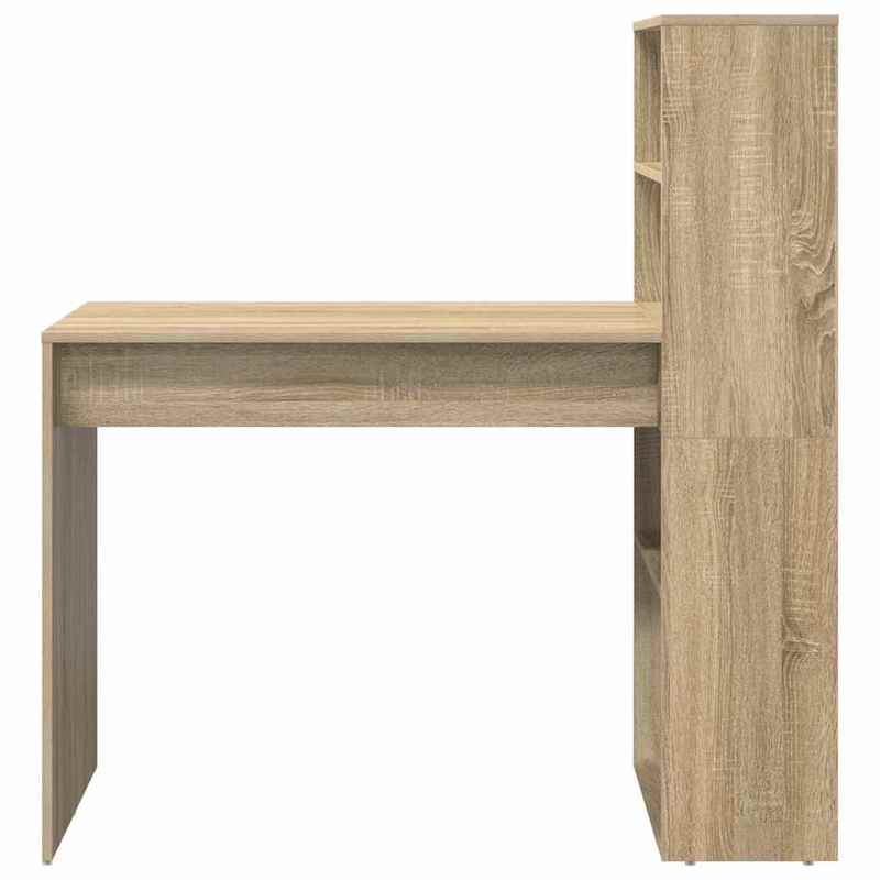 Bureau – Bureautafel – Computertafel – Schrijftafel – Werkplek – Sonoma Eiken – Compacte Afmetingen 113x54x120 cm