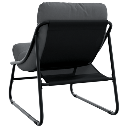 Tuinstoelen Set – Buitenstoelen – Tuinmeubelen – Balkon Stoelen – Staal Frame – Zwarte Kussens