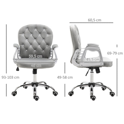 Bureaustoel – Ergonomische Stoel – Office Chair – Draaistoel – Bureau Stoel – Roze PU Bekleding – Verstelbare Hoogte 95-105 cm – Max 120 kg Belastbaar