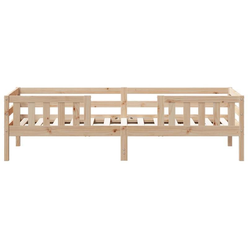 Bedframe – Ledikant – Eenpersoonsbed – Slaapkader – Houten Bed – Massief Dennenhout – Afmeting 80x200 cm – Eenvoudig te Monteren