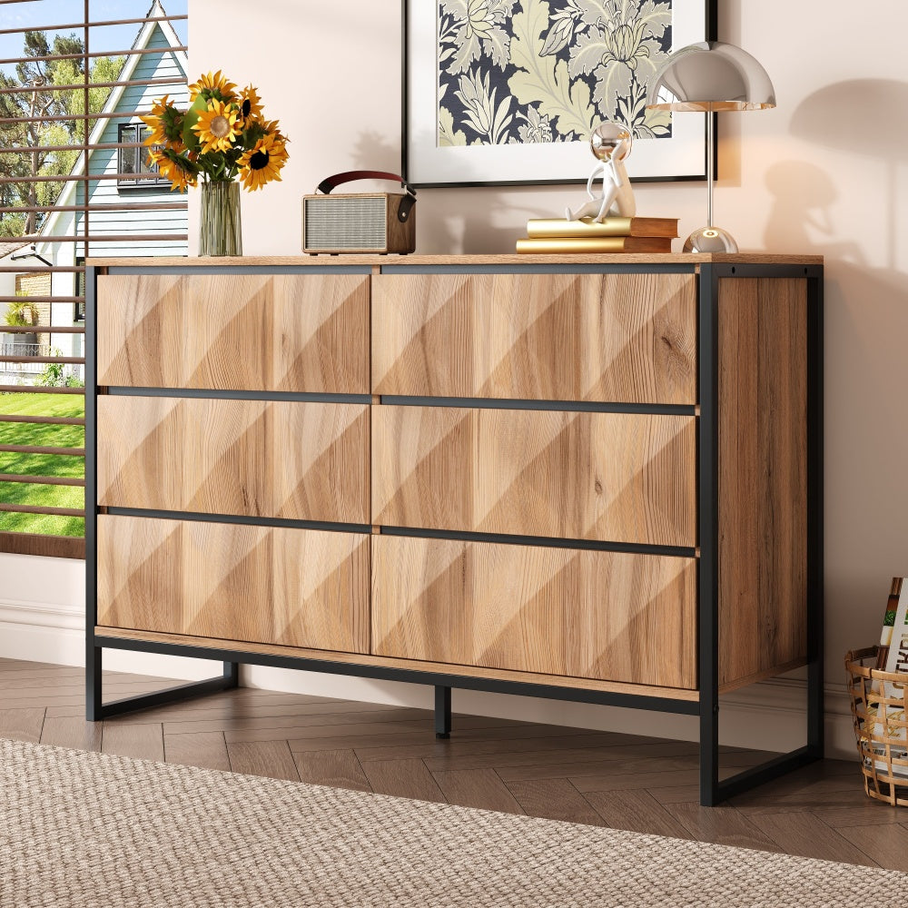 Dressoir – Opbergkast – Buffetkast – Ladekast – Meubel – Modern Design – Matzwart Wit – Stevig Metaal – Hoge Deuren Met Lades – Eenvoudige Montage
