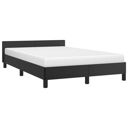 Bed frame con Testiera without Mattress Black 120x200cm Practical, removable, suitable for all seasons, Versatile Bed Frame, Bedroom Furniture, Modern Bedroom, Stylish Furniture, Easy Assembly, Durable Construction, Compact B
