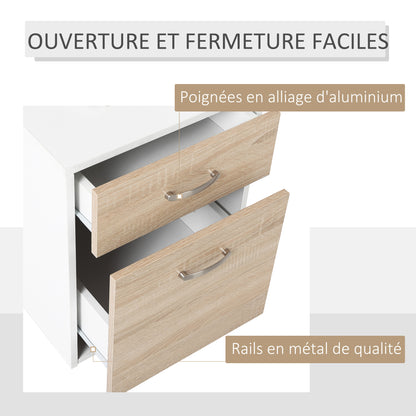 Bureau – Computertafel – Werkplekmeubel – Studieplek – Thuiswerkplek – Beige Eiken – Compact 137x55x92 cm – Hoogwaardig MDF Met Metaal