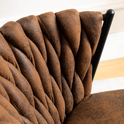 Ronde Eettafel – Industriële Tafel – Bistro Tafel – Café Tafel – Restauranttafel – MDF Tafelblad – Zwarte Stalen Onderstel – 80 cm Diameter – 75 cm Hoogte