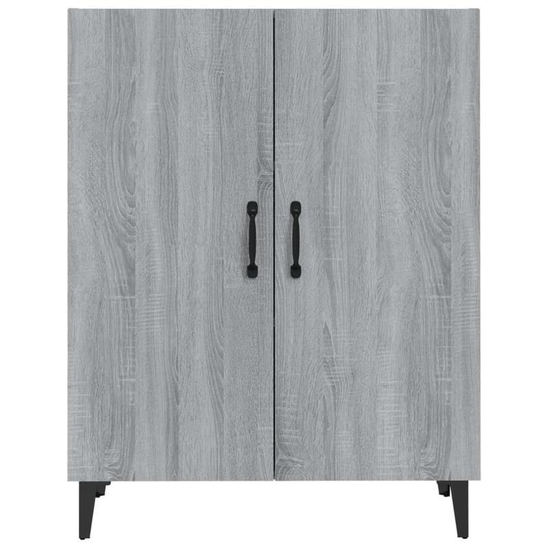 Sideboard 70x34x90cm processed wood gray sonoma oak colored Removable storage practical