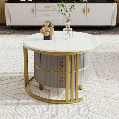 Uitschuifbare Tafel – Bar Tafel – Keukentafel – Koffietafel – Eettafel – 360° Draaibaar – Mat Zwart Metalen Frame