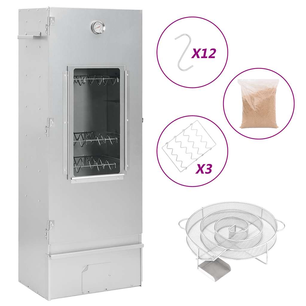 Coldsmoker – Koud Rookgenerator – Smokerbox – Rookbox – Rookgenerator – Gecoat Staal – Inclusief Thermometer