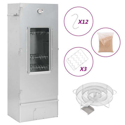Coldsmoker – Koud Rookgenerator – Smokerbox – Rookbox – Rookgenerator – Gecoat Staal – Inclusief Thermometer