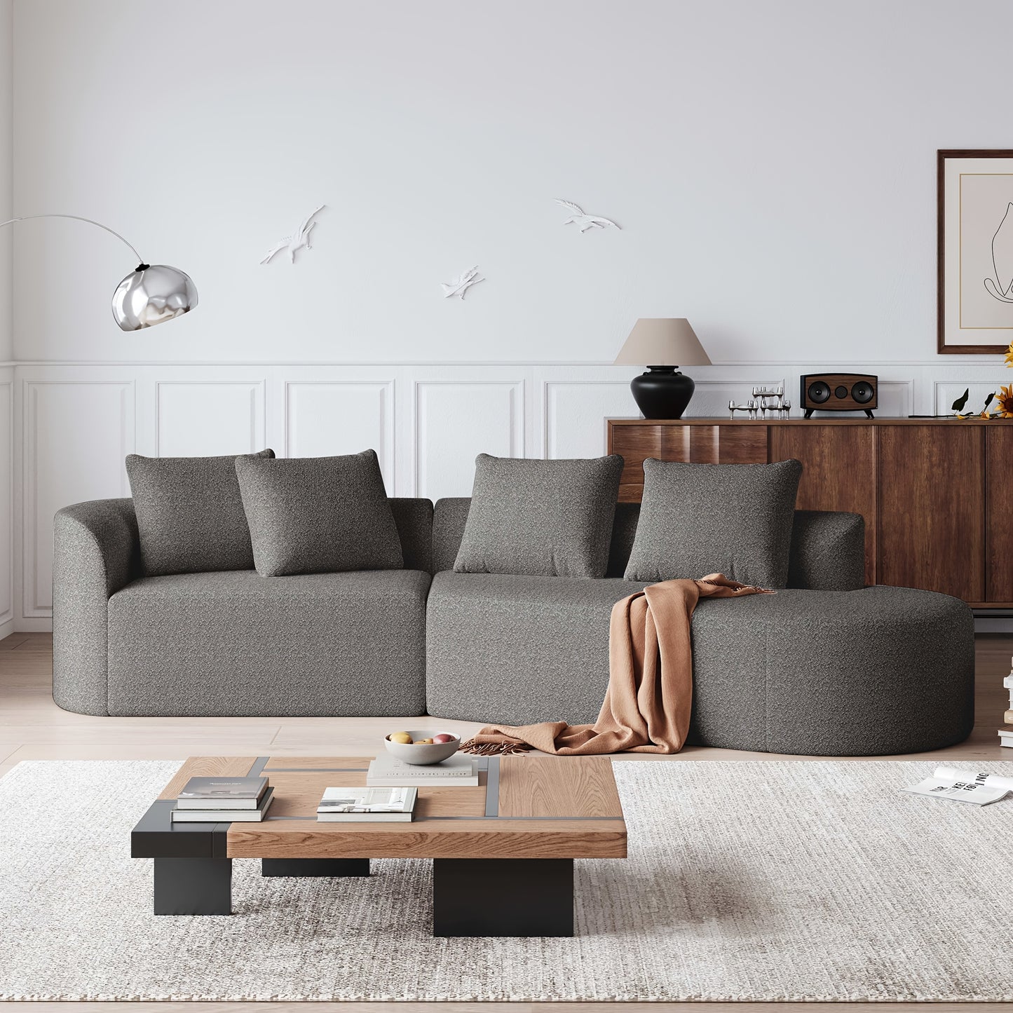 Kattenbak Kast – Kattenbak Meubel – Kattenbak Opbergkast – Kattenbakkast Modern – Kattenbak Kast Bamboe – Geurvrij Dankzij Geperforeerde Deur – Ruimtebesparend en Gebruiksklaar zonder Montage