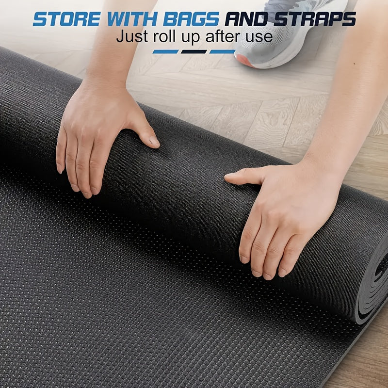 Fitnessmat – Oefenmat – Trainingsmat – Yogamat – Sportmat – Extra Groot 240x180 cm – 7 mm Dikte – Hoogwaardig PVC Anti-Slip