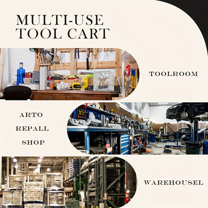 Werkplaatswagen – Gereedschapswagen – Opbergtrolley – Werkplaatskast – Gereedschapskar – 7 Laden – Stalen Constructie – Mobiel met Zwenkwielen