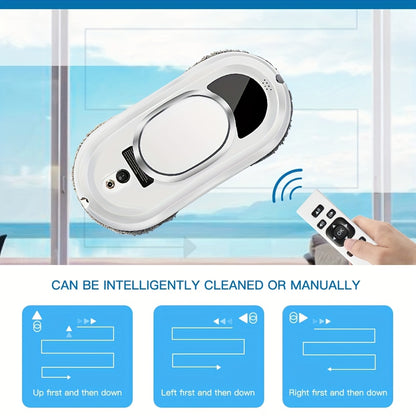 Raamrobot – Robot Ramenwasser – Ruitenreiniger – Elektrische Ramenwasser – Raamwisser – Automatische Waterspray – Krachtige Zuigkracht 5600Pa