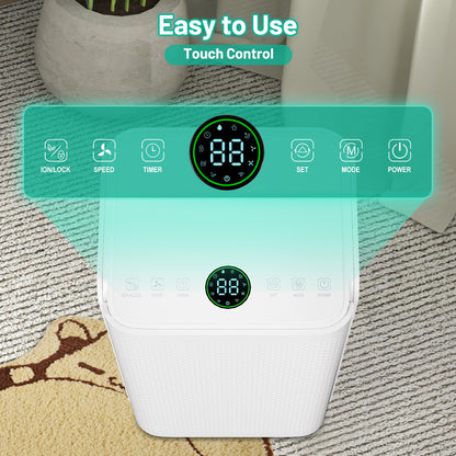 Luchtontvochtiger – Vochtvreter – Dehumidifier – Vochtbestrijder – Wasdroger – 26L per Dag – Wifi Bediening – Stil – Timer 24 Uur