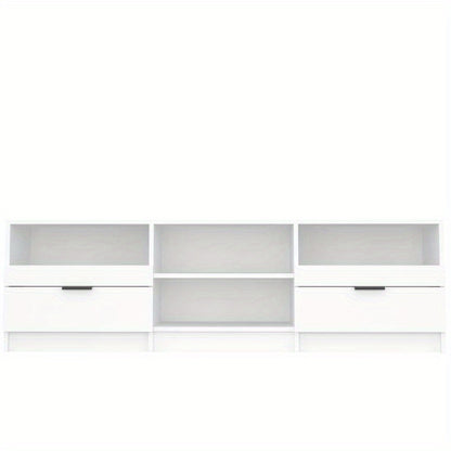 TV meubel – TV kast – Televisiekast – RTV Meubel – Media meubel – Wit MDF hout – 150x33,5x45 cm – Voorgemonteerd