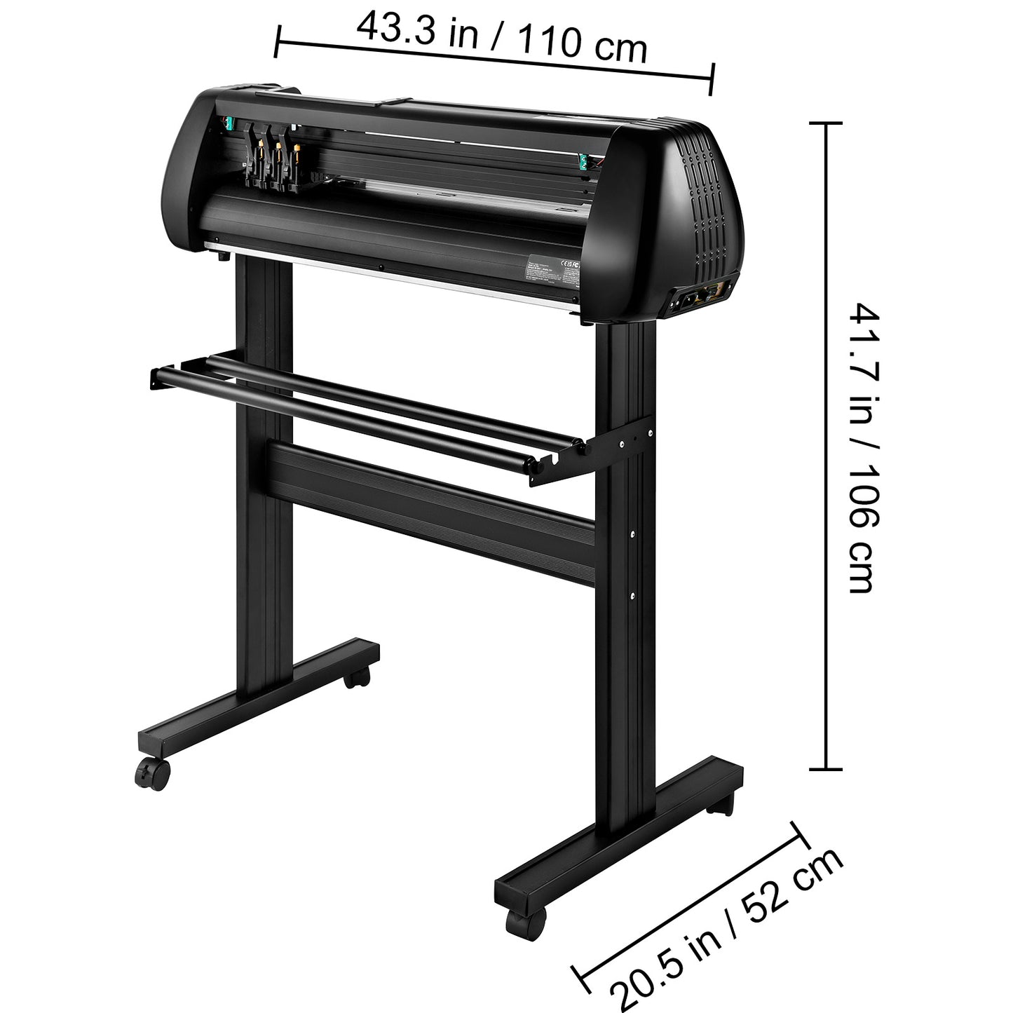 Snijplotter – Vinyl Cutter – Plotter Machine – Snijmachine – Sticker Maker – Bluetooth Verbinding – Precisie Stalen Rolleras – 780 mm Snijbreedte – Verstelbare Snijdikte