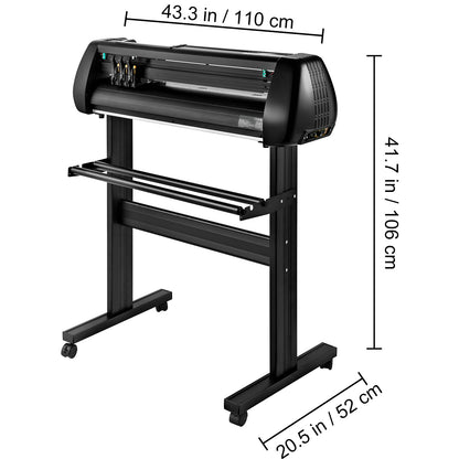Snijplotter – Vinyl Cutter – Plotter Machine – Snijmachine – Sticker Maker – Bluetooth Verbinding – Precisie Stalen Rolleras – 780 mm Snijbreedte – Verstelbare Snijdikte