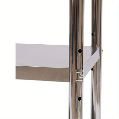Keukenrek – Opbergrek – Rek Voor Keuken – Stelling – Kastorganizer – Roestvrij Staal – Draagvermogen 50 kg – 80x80x40 cm