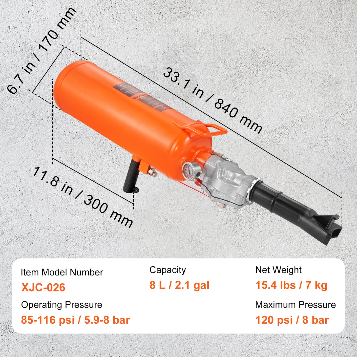 Bandenblazer – Bandenspoeler – Bandenpomp – Bandenvulpistool – Luchtbandenspoeler – Max. 120 PSI – Aluminium Met Veiligheidsklep