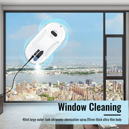 Household Window Automatic Water Spray Cleaning Robot Vacuum Cleaner Remote Control Electric Window Wiper Household Glass Wiper