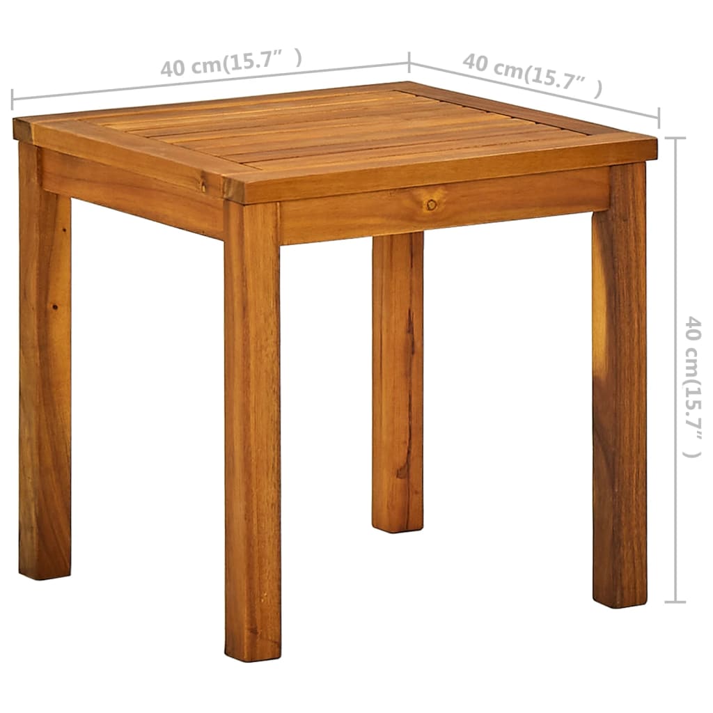 Houten Tuinstoel – Lounger – Ligstoel – Tuinstoel Met Tafel – Acaciahout – Verstelbare Rugleuning – Weerbestendig