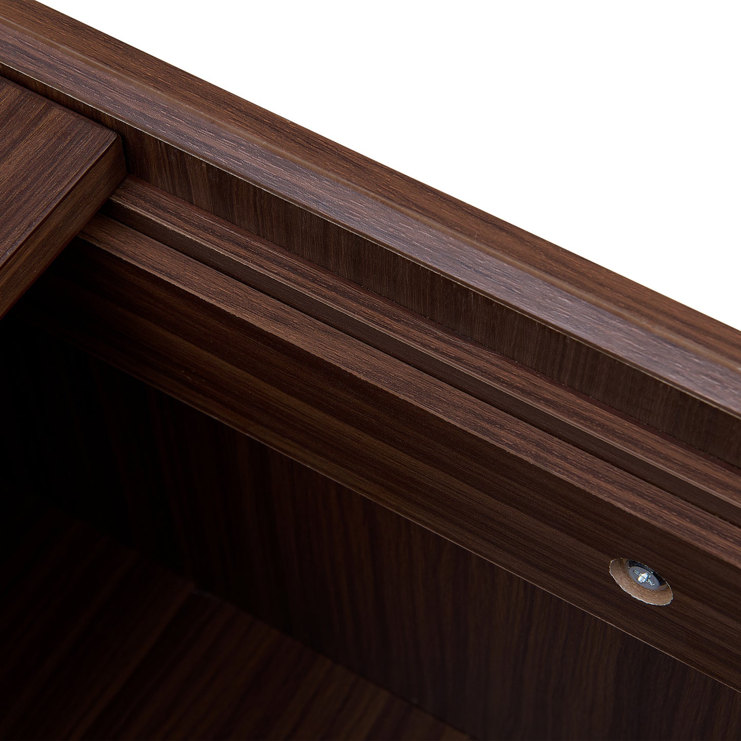 Salontafel – Woonkamertafel – Koffietafel – Side Table – Brewing Variant – Donkerbruin Houtlook Met Glazen Tafelblad – Verborgen Opbergruimte Met Schuifdeksel