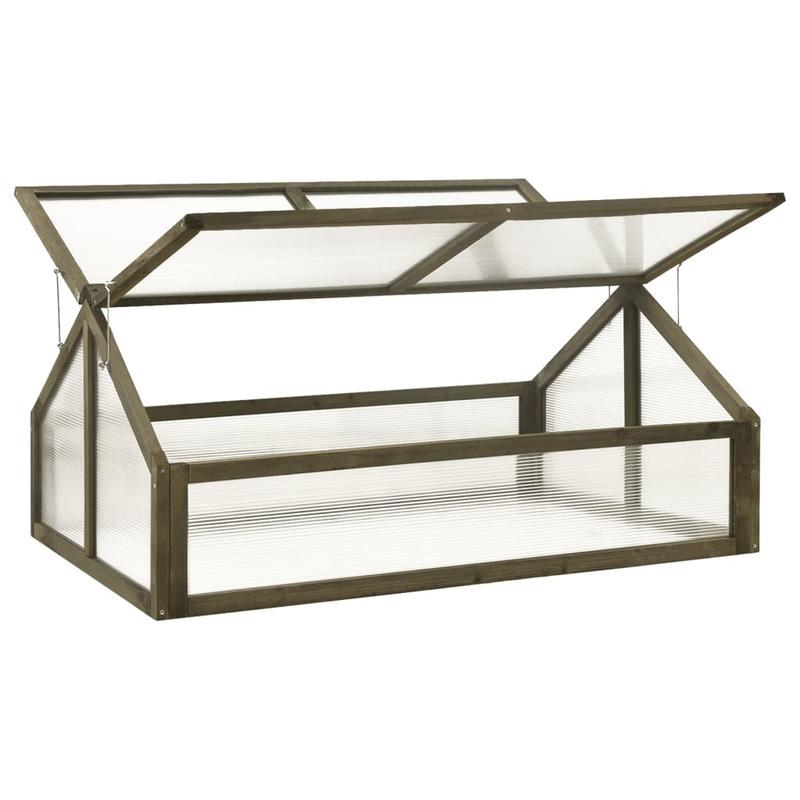 Kweekkast – Tuinkas – Broeikas – Kweekhuis – Kweekbak – Hout Van Abete – Compact Formaat 114x80x50 cm