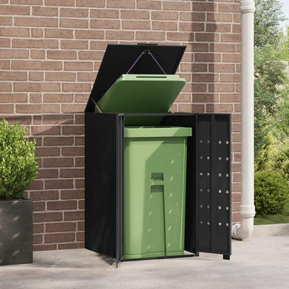 Afvalcontainer Buiten – Afvalbak – Vuilnisbak – Prullenbak – Afvalton – Gepoedercoat Staal – Grote Capaciteit 69x79x117 cm
