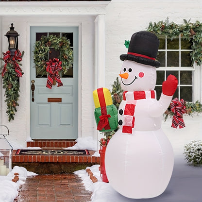 Opblaasbare Sneeuwpop – Kerstsneeuwpop – Buitendecoratie – Winterfiguur – Tuindecoratie – 150 cm Hoog – Weerbestendig Polyester