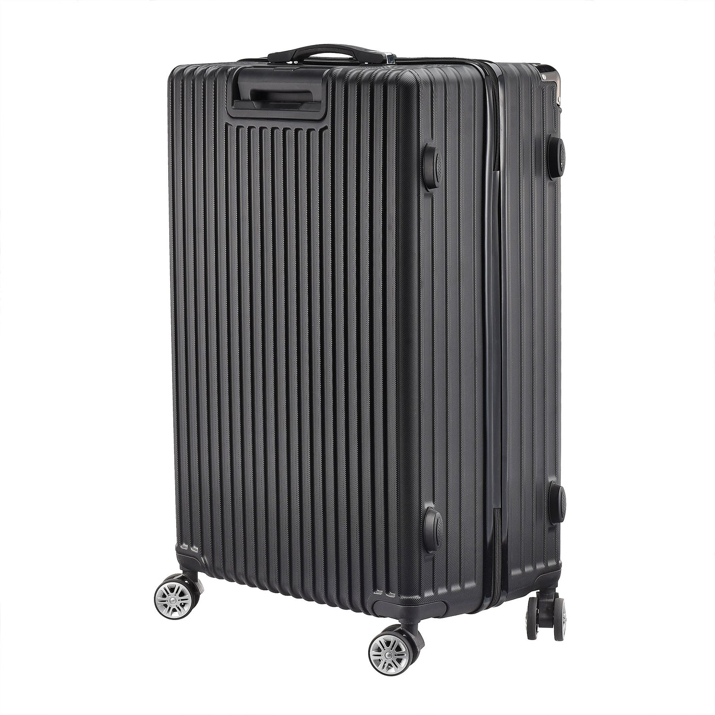 Kofferset – Reiskoffer – Trolley – Handbagage – Hardcase – ABS HardShell – TSA Cijferslot – 4 Wielen – Lichtgewicht – Zwart