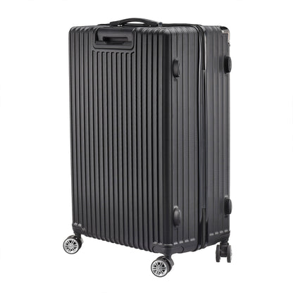 Kofferset – Reiskoffer – Trolley – Handbagage – Hardcase – ABS HardShell – TSA Cijferslot – 4 Wielen – Lichtgewicht – Zwart